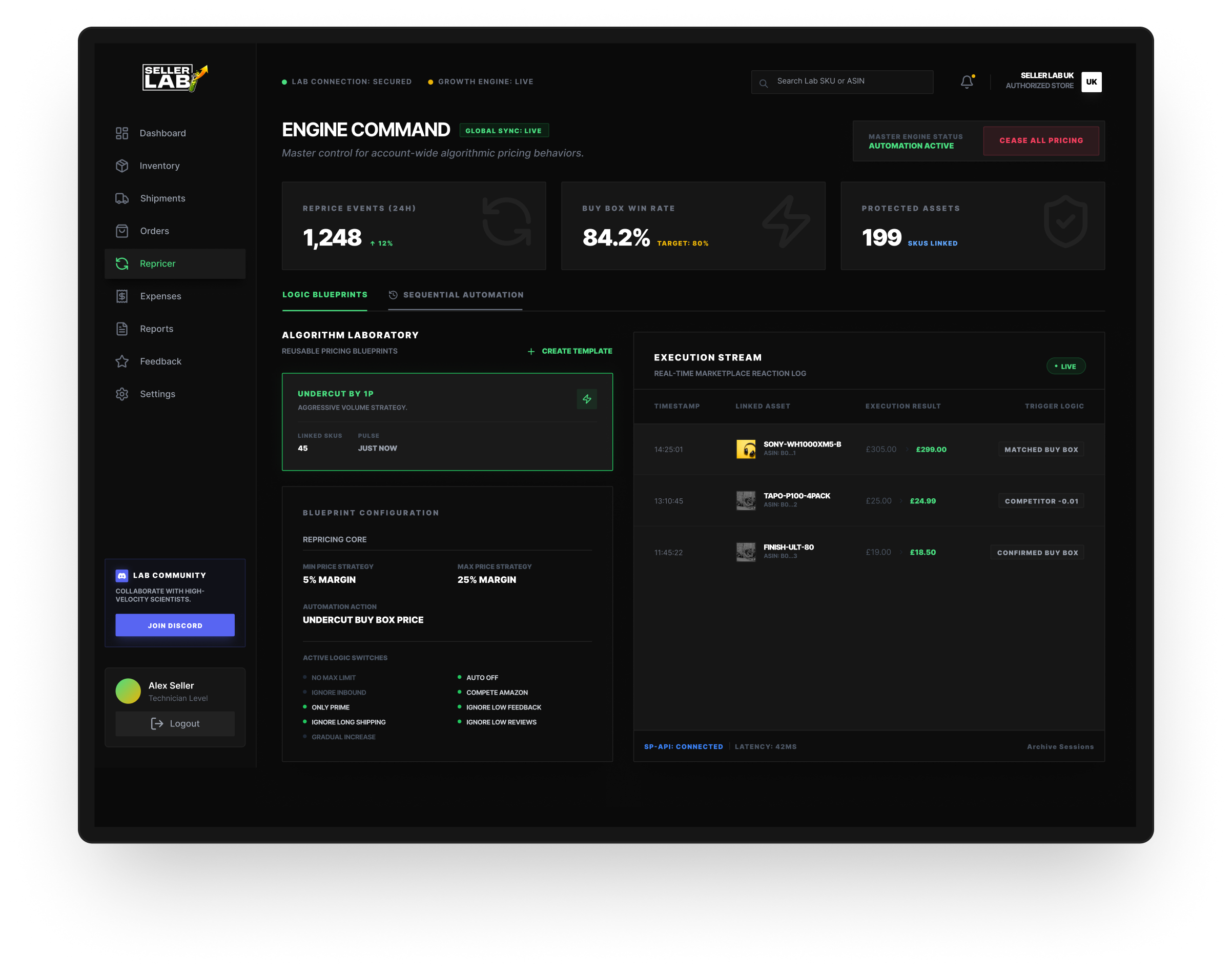 Pricing Engine Dashboard